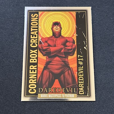 2024 Marvel Masterpieces '92 Platinum Daredevil Corner Box