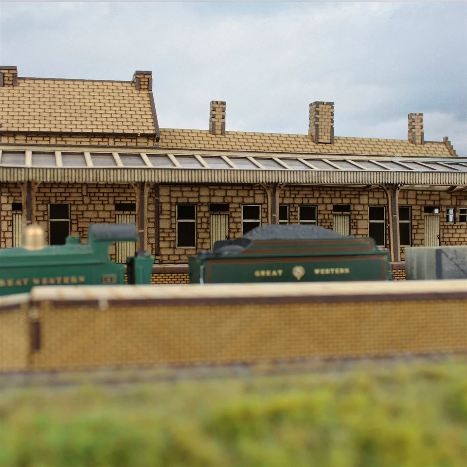 WWS Model Railway Station Platforms & Canopies –OO Gauge 1:76 MDF Building Track - Image 4 of 4