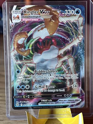 pokemon tcg brilliant stars single cards 029 172 kingler vmax (029/172) [Sword & Shield: Stars]  Plug Colorless G Kingler VMAX 029/172 - Holo