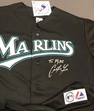 New CHRISTIAN YELICH Signed MARLINS JERSEY Milwaukee Brewers JAX SUNS