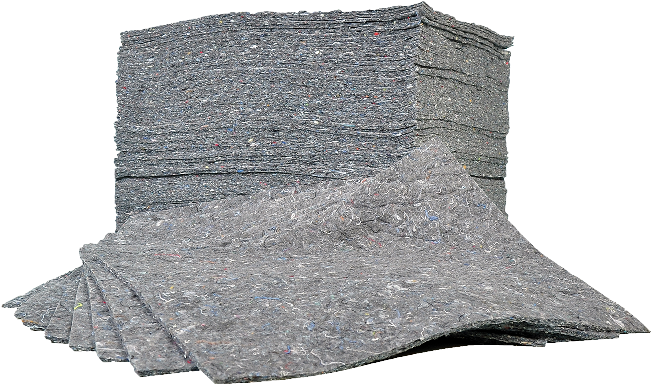 EVO Recycled Absorbent Pads – 50 Pack (50 x 40cm) for Oil & Liquid Spills