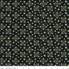 Naughty or Nice C16264 Black by Teresa Kogut for Riley Blake - by half-yard