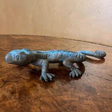 Vintage Brass Lizard Ornament