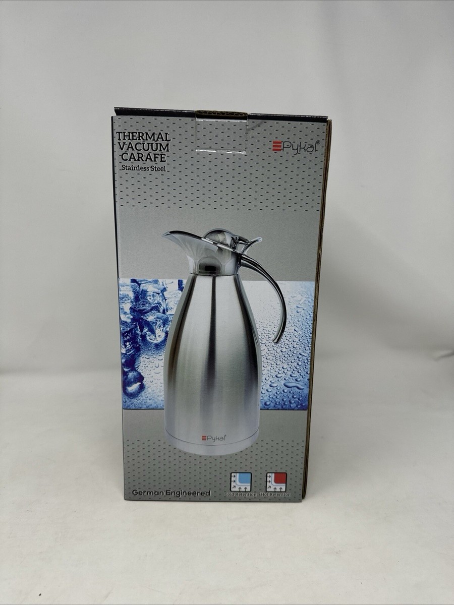 Thermal Coffee Carafe Insulated Stainless Steel 68Oz/2 Liter Heavy