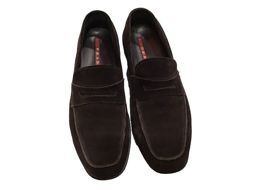 Prada Loafers US 8.5 size Leather with rubber soles Gently 