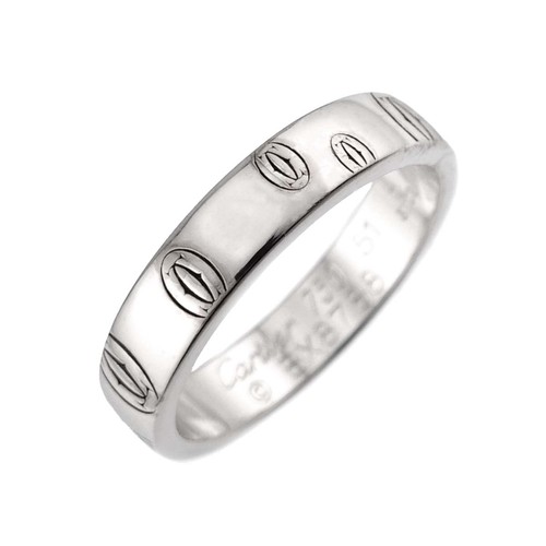 Cartier Happy Birthday Ring 18K White Gold 750 Size51 5.5-5.75(US) 90334592