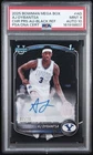 2025 Bowman Chrome AJ Dybantsa 7/10 Black Mojo Refractor Auto PSA 9 AUTO 10