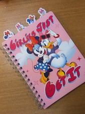Minnie Mouse, Daisy Duck premade spiral journal