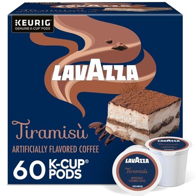 60 PCS Tiramis Flavored Coffee Single Serve Keurig KCup Pods Box