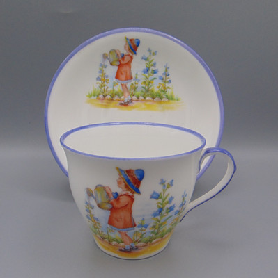 VINTAGE AYNSLEY KINDERREIM TASSE & UNTERTASSE - MARY MARY GANZ IM GEGENTEIL