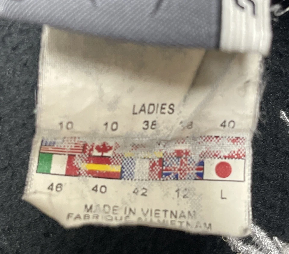 Chaqueta de esquí vintage Spyder Xscap 3 en 1 forro polar XT damas 10 azul - sin capucha Foto 3 de 4