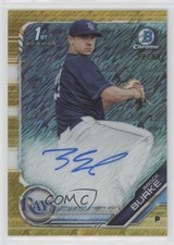 2019 Bowman Chrome Prospect Gold Shimmer Refractor 29/50 Brock Burke Auto 06z2