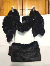 Vintage Adrienne Landau Faux Fur Hand Muff/warmer With Scarf