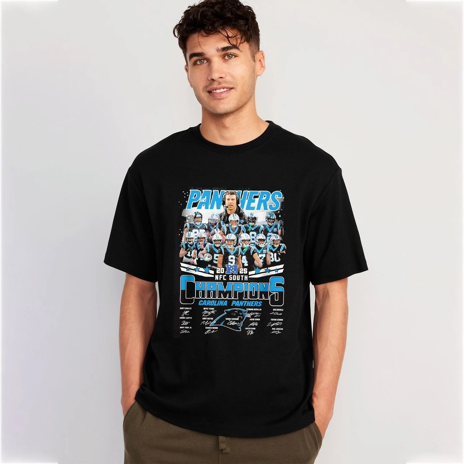 Carolina Panthers Team NFC South Champions T-Shirt