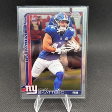 Topps 2025 Chrome Cam Skattebo Rookie #331 New York Giants Football Card
