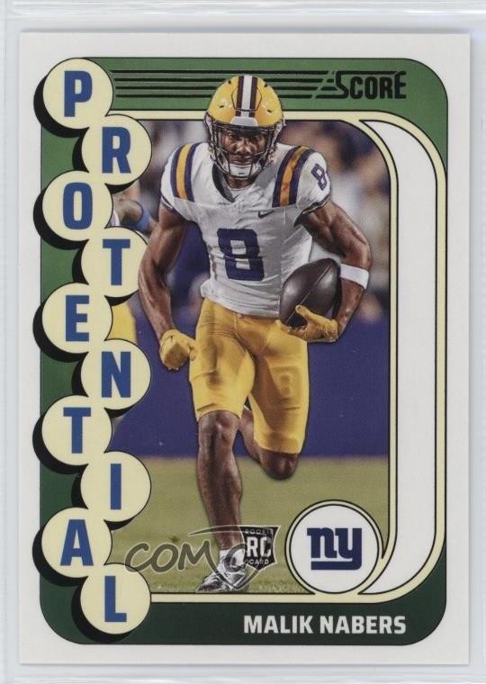 2024 Score Protential Malik Nabers #4 Rookie RC