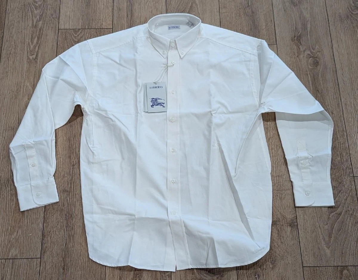Burberry White Casual Button-Down Shirts for Men for sale | eBay