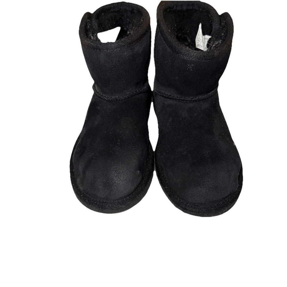 UGG JONA BOOT SIZE 12 Black Little Girl Suede Mini Boot - Image 2 of 4