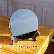 Obsidian-Steinscheibe, Obsidian-Scrying-Spiegel für Zuhause, Büro,