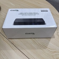 Plugable USB-C Triple HDMI Display Docking Station UD-3900PDZ New Sealed