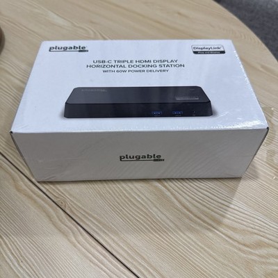 Plugable USB-C Triple HDMI Display Docking Station UD-3900PDZ | New Sealed
