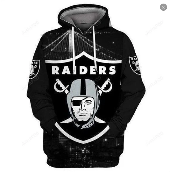 Pemagear Oakland Raiders Pocket 3D Hoodie