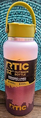 32oz RTIC Outback Bottle, Ceramic Lined To Prevent Metallic Taste Stainless 