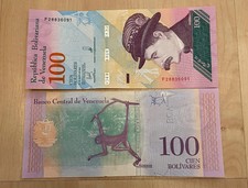 COLLECTORS Venezuela Bolivariana 100 bolivares  2018 banknote LOOK!!!!!!!!!!!!!!
