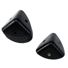 20 Metal Corner Protectors - Black Edge Guards for Boxes Furniture