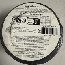 Amazon Basics No Residue, Non-Reflective Gaffers Tape - 3 Inch x 90 Feet, Black
