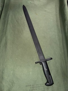 Original 16" US M1905 WW2 US M1 Bayonet UFH Union Fork and Hoe dated 1943 Read