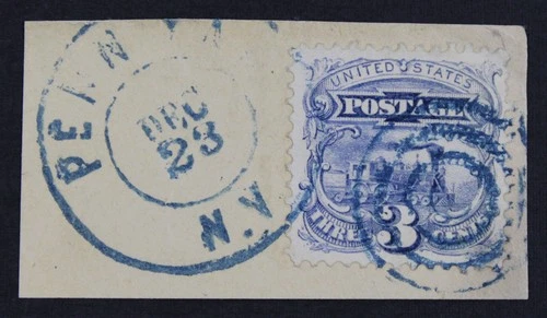 CKStamps: US Stamps Collection Scott#114 3c Pictorial Used on Piece