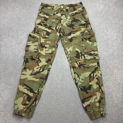 Pantalon camouflage adulte 32 x 30 marron cargo charpentier année 2000 toile ... - Photo 1/4