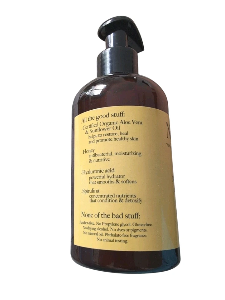 Loción de té hidratante para manos y cuerpo The Naked Bee Chai (1) botella 8 oz con bomba Foto 3 de 4