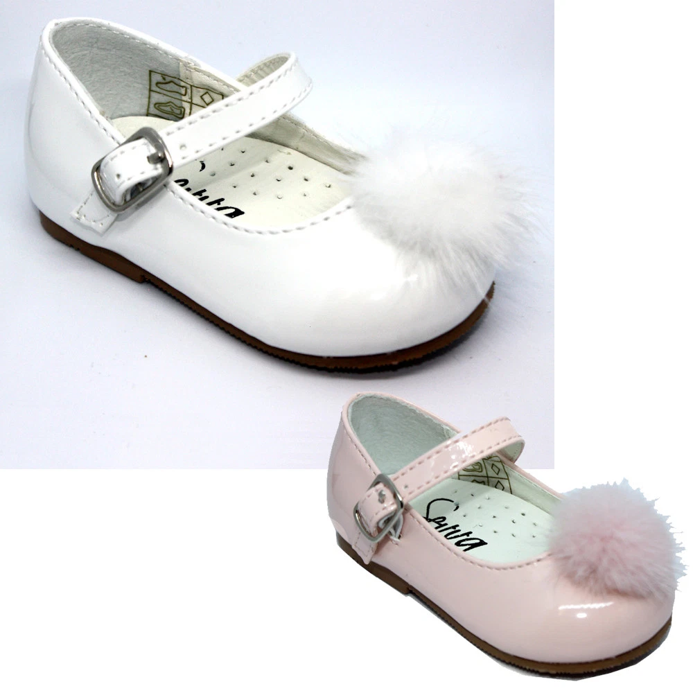Baby girl hotsell pom pom shoes