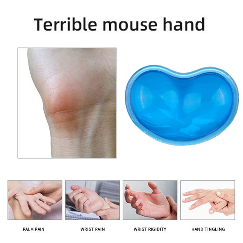 2x Comfort Soft Wrist Support Mouse Pad Mat Wrist Rest Laptop Computer Silicon 」 - Image 2 of 4