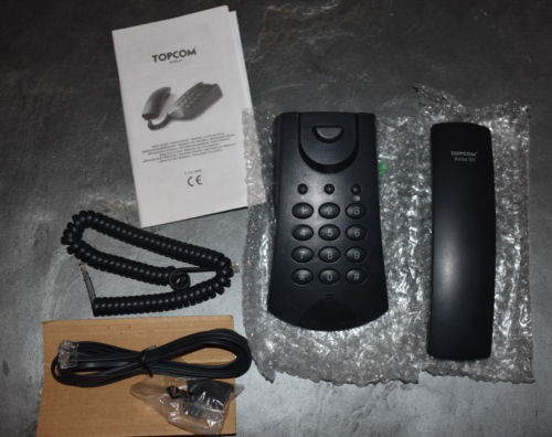Topcom Axiss 50 Gray Kompakt-Telefon Türsprechanlage Haus Klingel  Farbe Schwarz - Bild 1 von 4