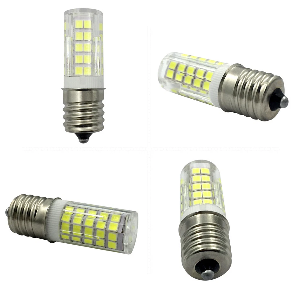 5pcs E17 LED Light bulb C9 64-2835SMD Ceramics Light 6W 110V Warm White Lamp H - Image 2 of 4