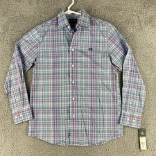 Polo Ralph Lauren Dress Shirt Fit Plaid Long Sleeve Youth Size 14R /47-31