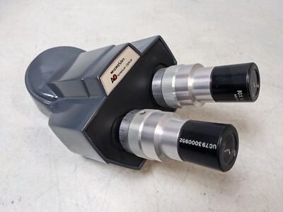 AMERICAN OPTICAL MICROSTAR 110/120 MICROSCOPE BINOCULAR HEAD WITH EYEPIECES