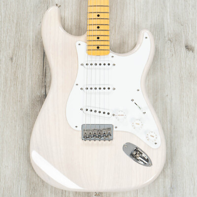 Fender Custom Shop '55 Time Capsule Hardtail Stratocaster Guitar, White Blonde