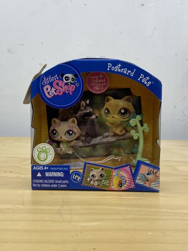 Hasbro 2009 Littlest Pet Shop Postcard Pets Retired New In Box