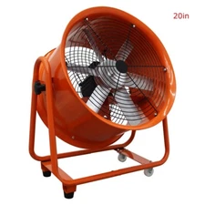 20" Axial Fan Spray Booth Paint Fumes Blower Axial Blower 1450rpm 220V 6 Blades