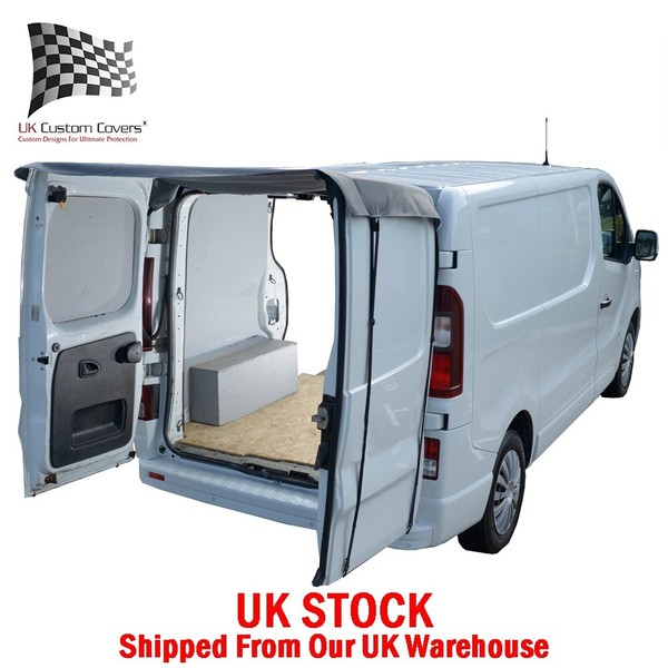 Vauxhall Vivaro Hintere ScheunentüR Markisenabdeckung (2014-2019) - Grau 507-image