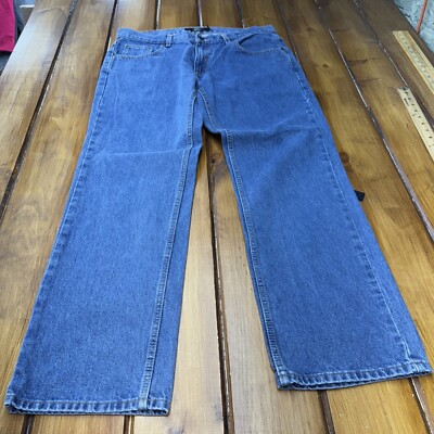 Berkley Jensen Jeans Mens 36X30 Blue Denim Cotton Straight Fit Leg