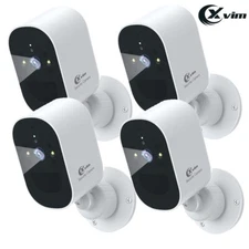 4PK Battery Powered Wifi Security Camera System 1080P Wireless Outdoor Camera