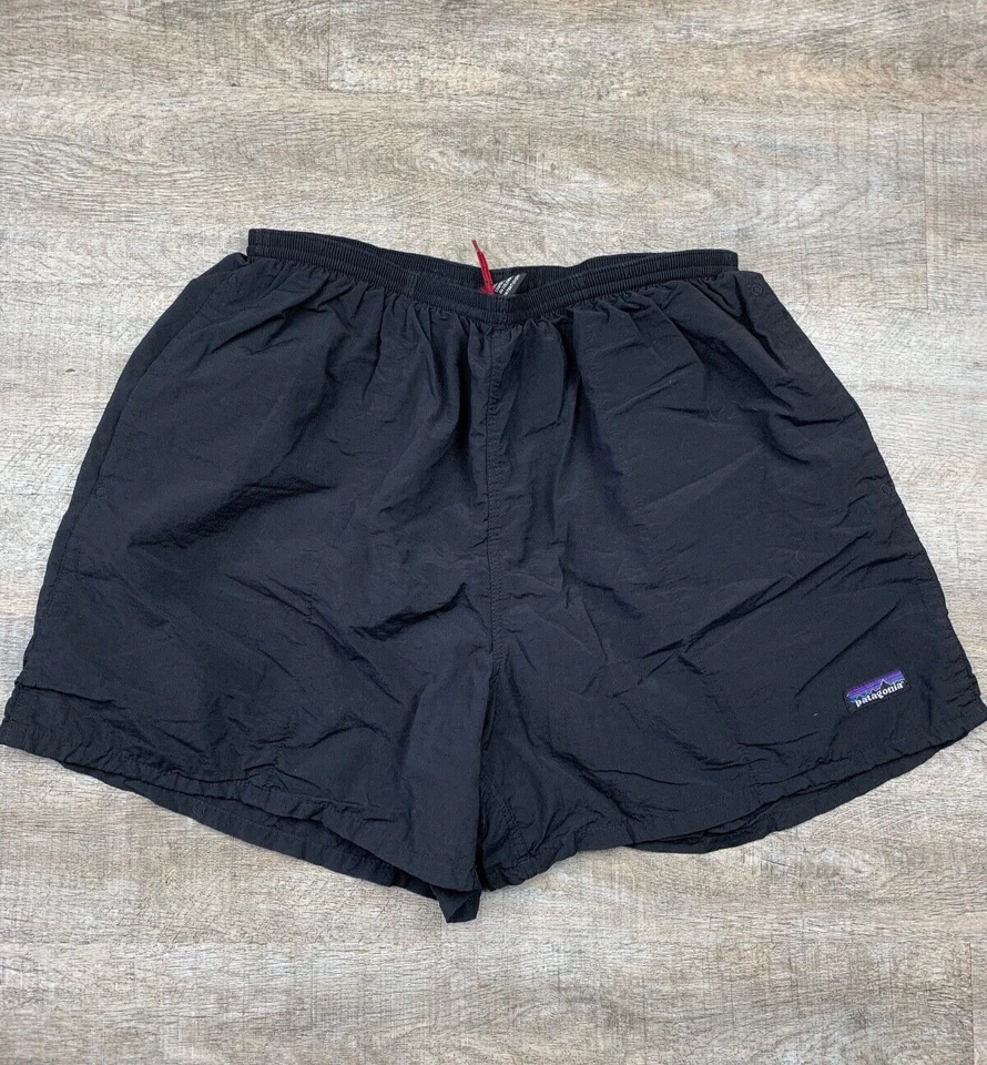 VTG Y2K PATAGONIA Black Baggies Shorts Swim Trunks Sz XL - 4" Inseam Spring 2003 - Image 2 of 4