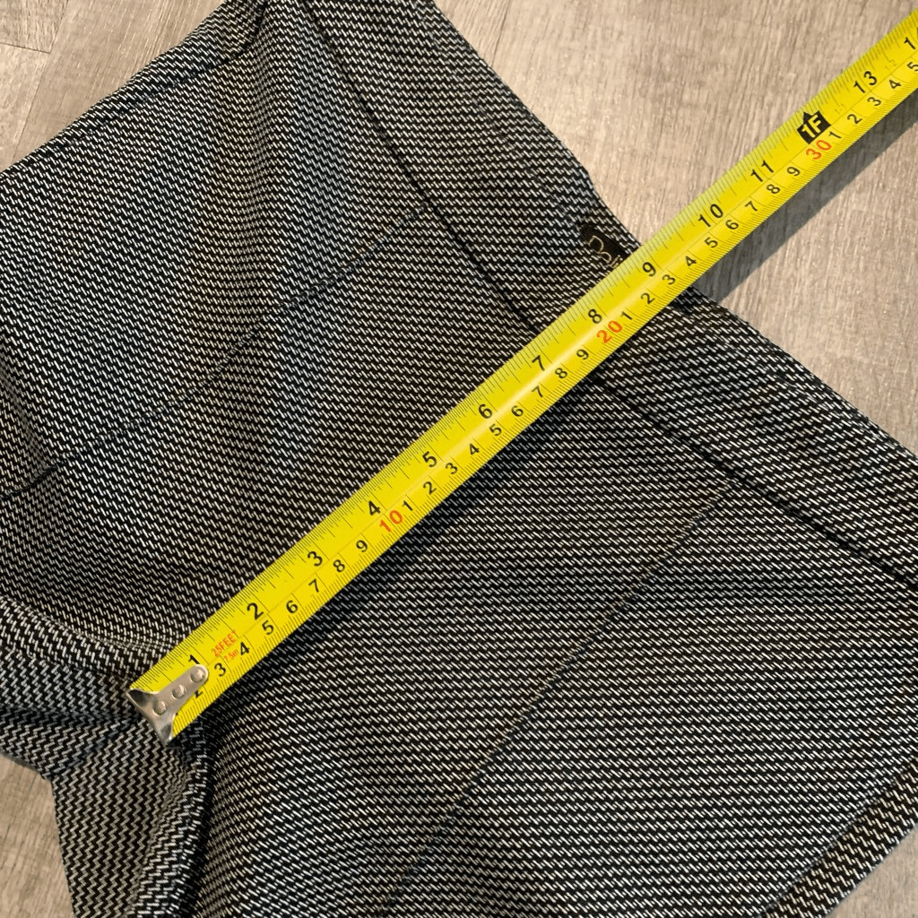 Dalia Black Houndstooth Patterned Low Rise Croppe… - image 8