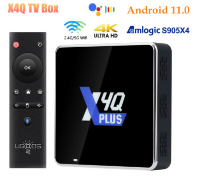 Ugoos X4Q Android 11 S905X4 Smart TV BOX 4G 32G/64G Wifi AV1 4K HDR Media Player