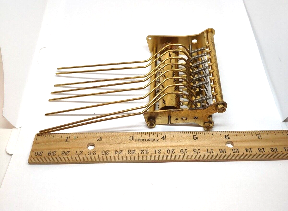 2 Brass Grandfather Clock Chime Hammer Assemblies For Parts Clockmaker